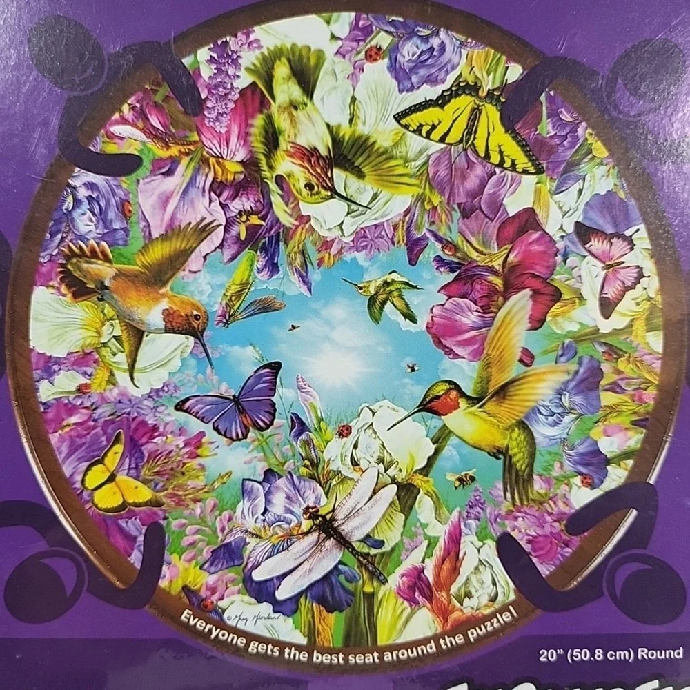 Hummingbirds Round Table Puzzle -‎ 500 Pieces Jigsaw Puzzles New Sealed